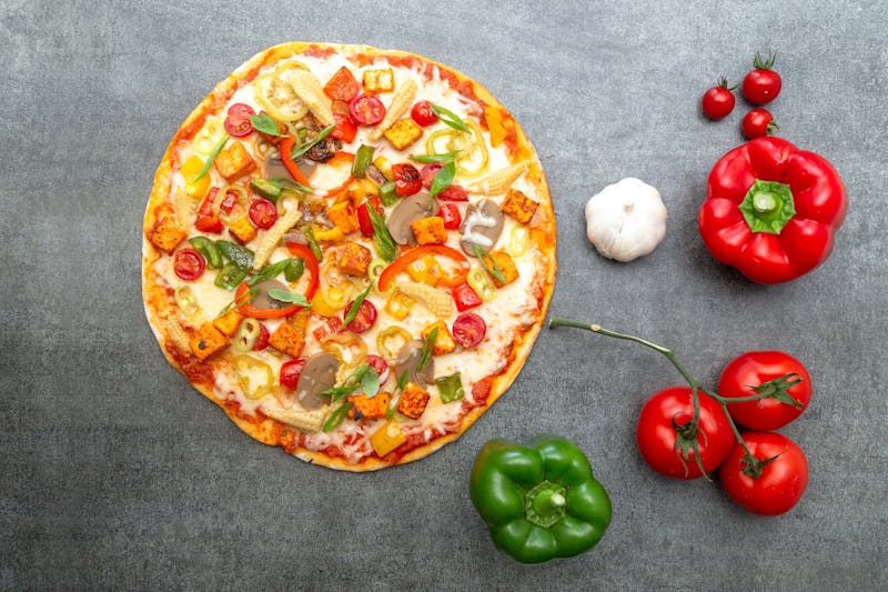 Dion's classic catering package with pizza and salads